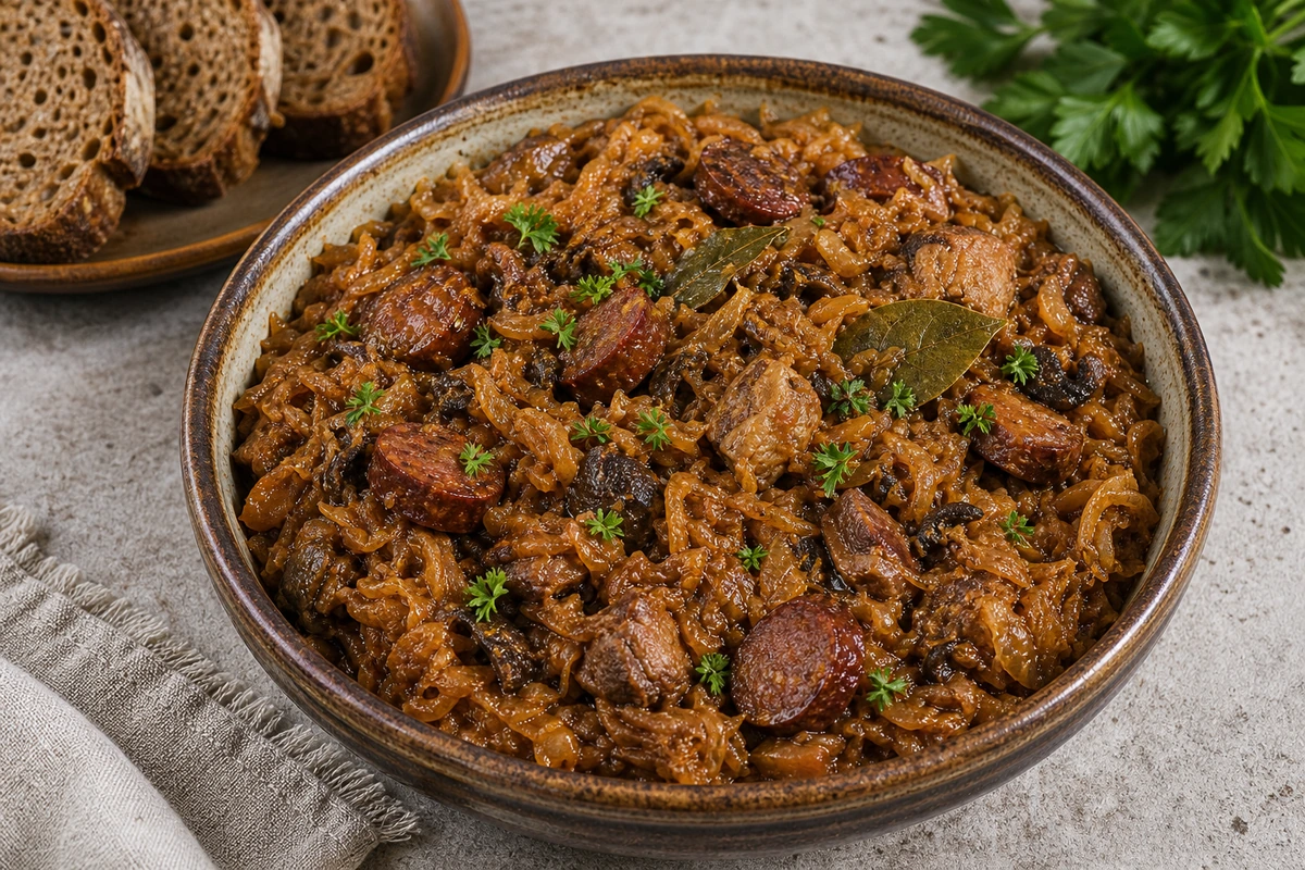 Бигос с капустой и мясом