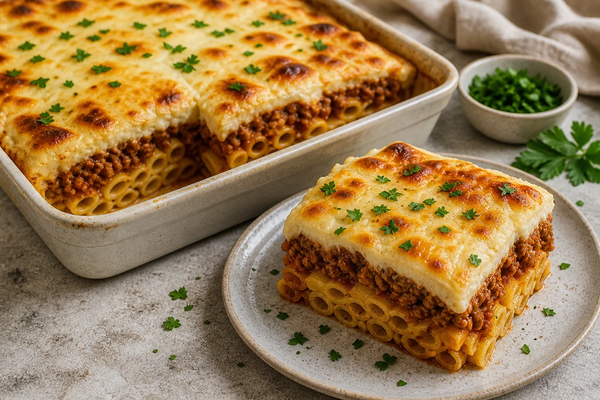 Пастицио с мясным соусом