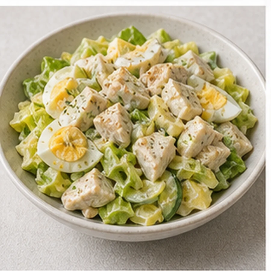 Салат с курицей и яйцом