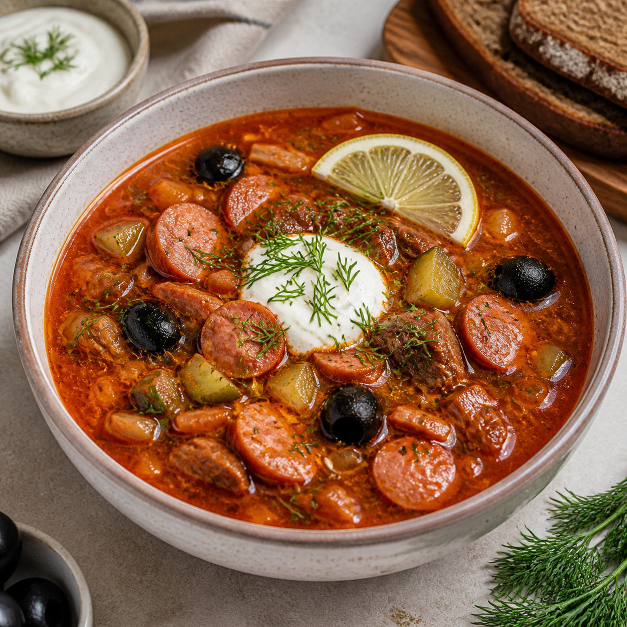 Солянка сборная мясная