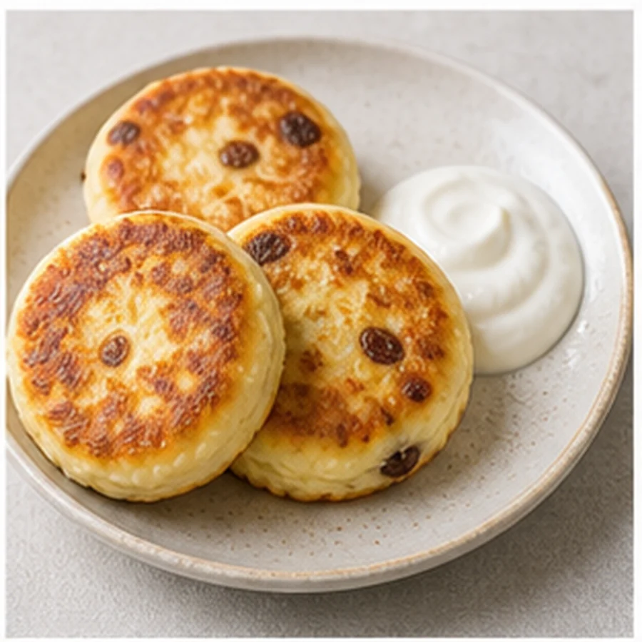 Сырники с изюмом